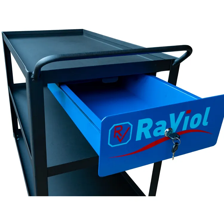 Carro de 3 Prateleiras com Gaveta RAVIOL CFXL1 400kg