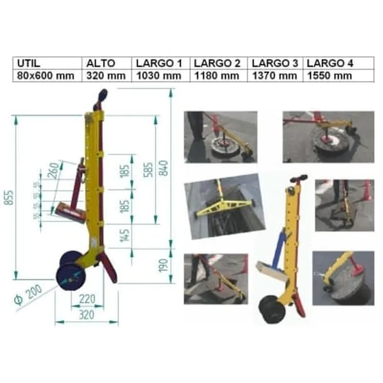 Carro para Levantar Tampas de Esgoto ND 110kg com Íman