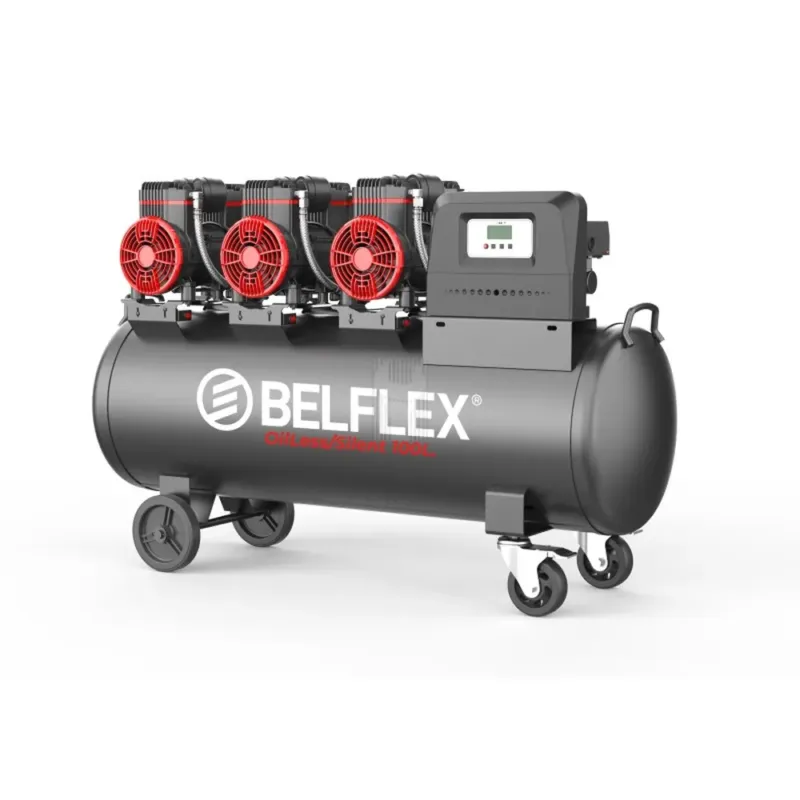 COMPRESSOR SEM ÓLEO 100L 5,85HP BF-100X3-SILENT BELFLEX COMPRESSOR SEM ÓLEO 100L 5,85HP BF-100X3-SILENT BELFLEX