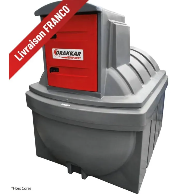 Cuba de Gasóleo DRAKKAR 2500L Dupla Parede 230V 60 l/min