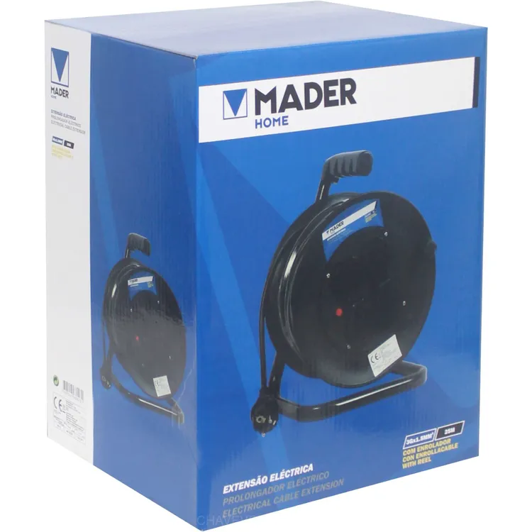 Extensão Elétrica com Enrolador MADER 25m 3G x 1.5mm² IP44