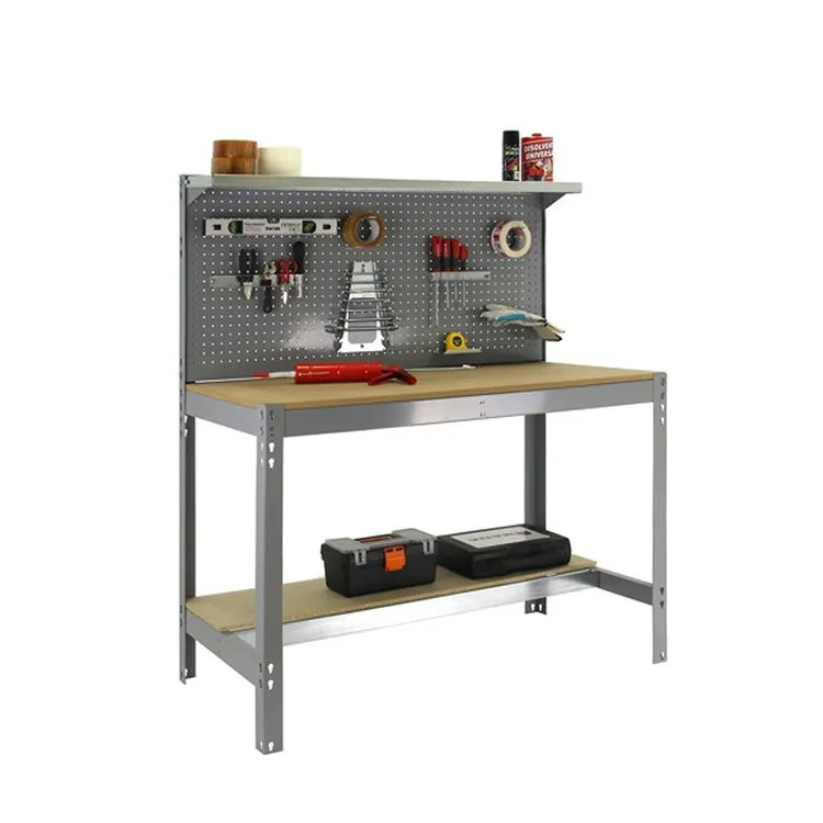 Bancada de Trabalho SIMONWORK BT3 1200 Cinza/Madeira 1445x1210x610mm