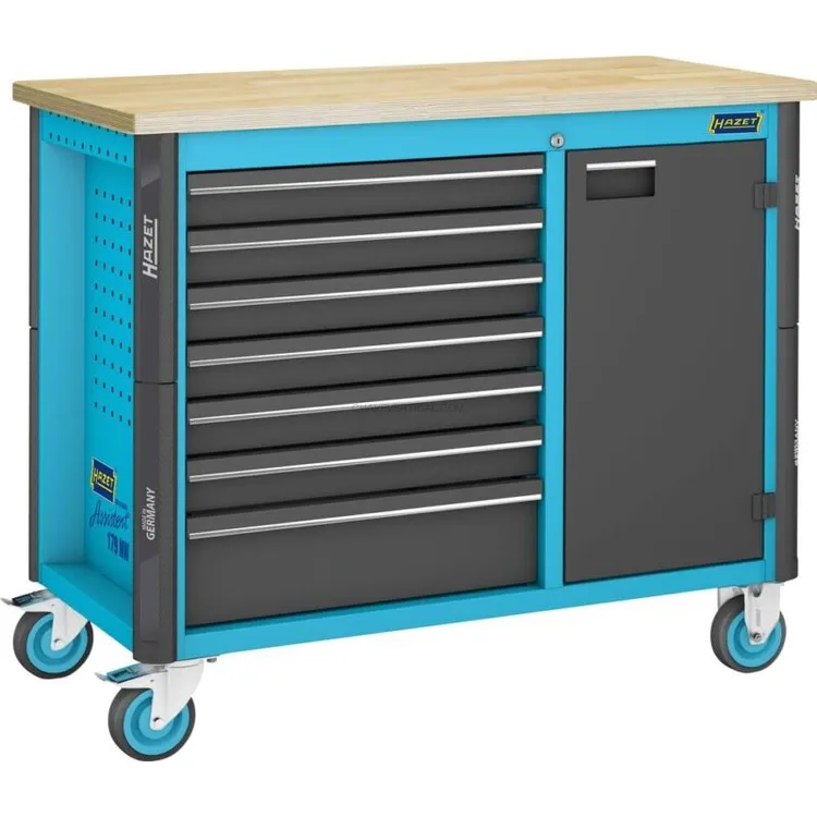 Bancada Móvel HAZET 7 Gavetas Tampo de Bétula 1150 x 600 x 964 mm Bancada Móvel HAZET 7 Gavetas Tampo de Bétula 1150 x 600 x 964 mm