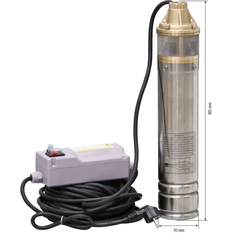 BOMBA SUBMERSÍVEL POÇO 1 TURBINA 750W DRAKKAR BOMBA SUBMERSÍVEL POÇO 1 TURBINA 750W DRAKKAR