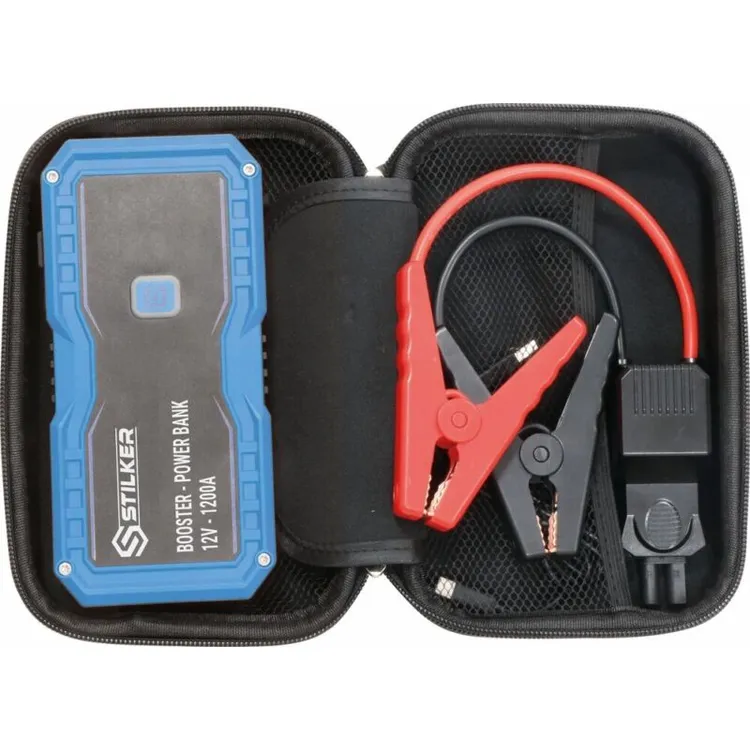 Arrancador de Bateria e Power Bank 12V 1200A 12000mAh STILKER