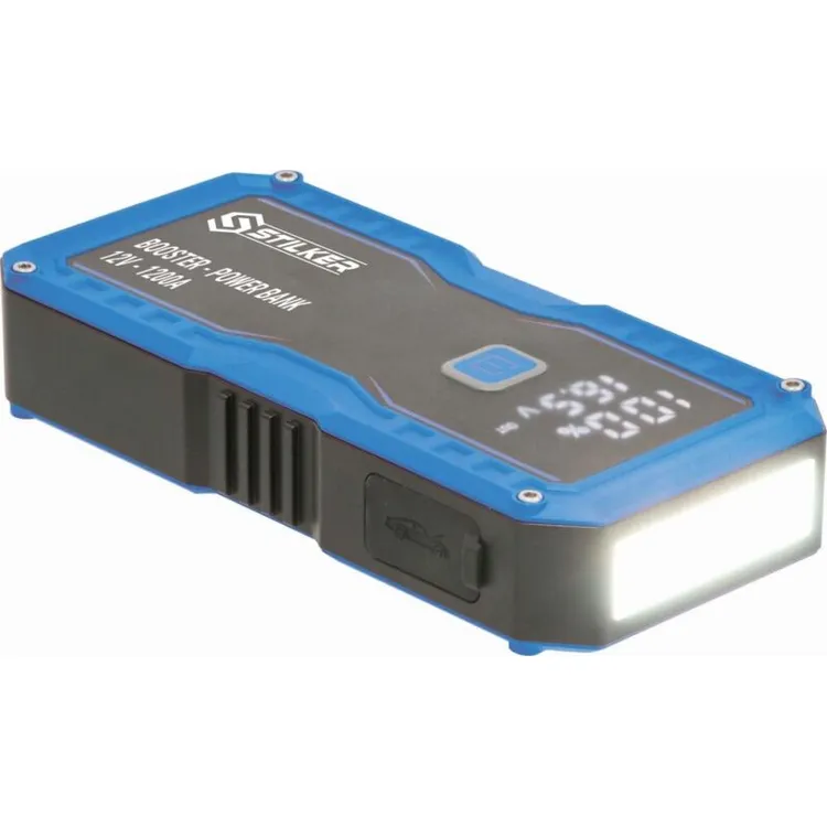 Arrancador de Bateria e Power Bank 12V 1200A 12000mAh STILKER