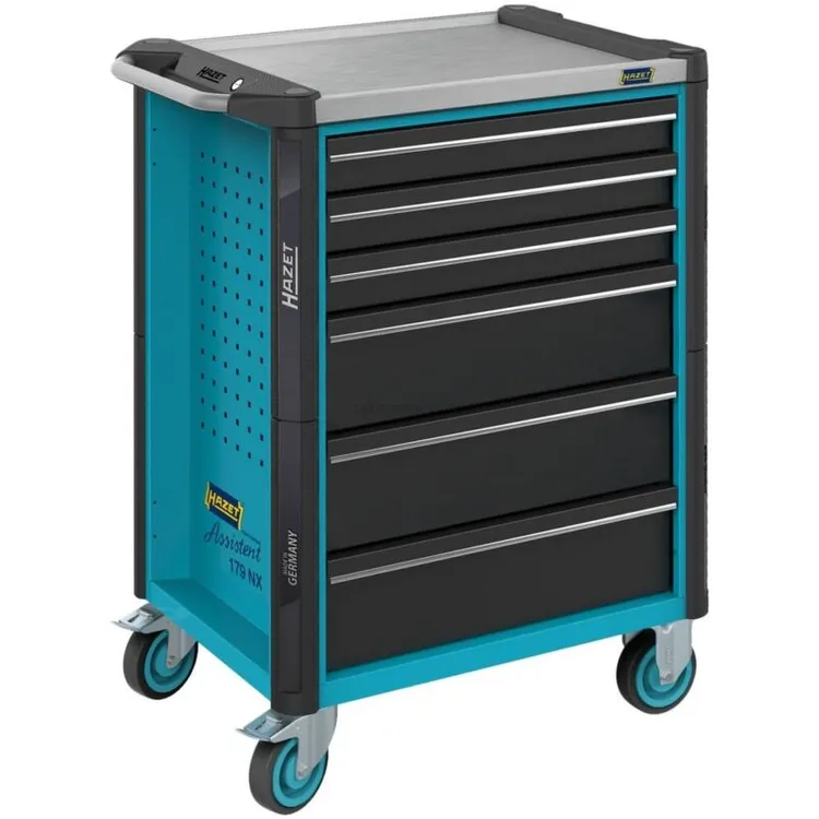 Carro de Ferramentas 6 Gavetas Inox HAZET 785x518x1020mm Aço Inoxidável Carga 1000kg