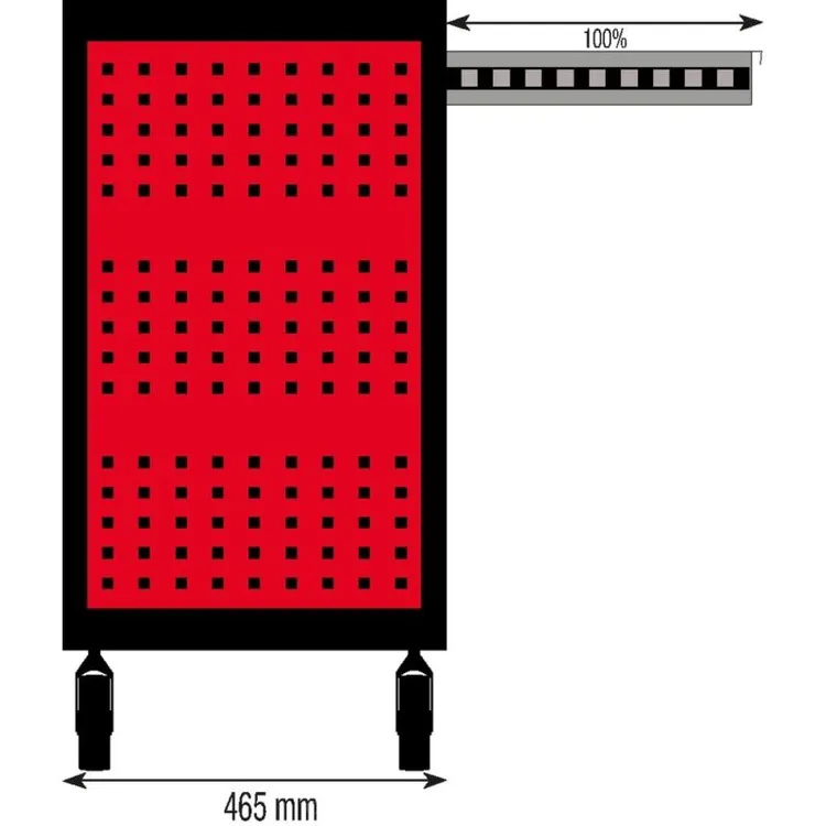 Carro de Ferramentas 7 Gavetas Anti-Basculamento DRAKKAR 725x465x930mm