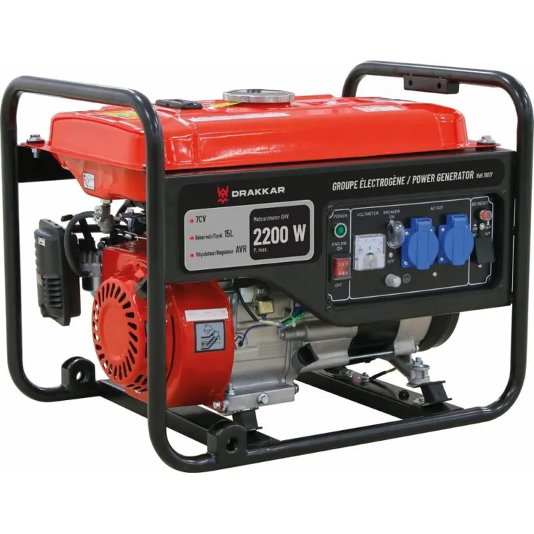 Gerador a Gasolina DRAKKAR 2200W 230V AVR 4 Tempos Gerador a Gasolina DRAKKAR 2200W 230V AVR 4 Tempos