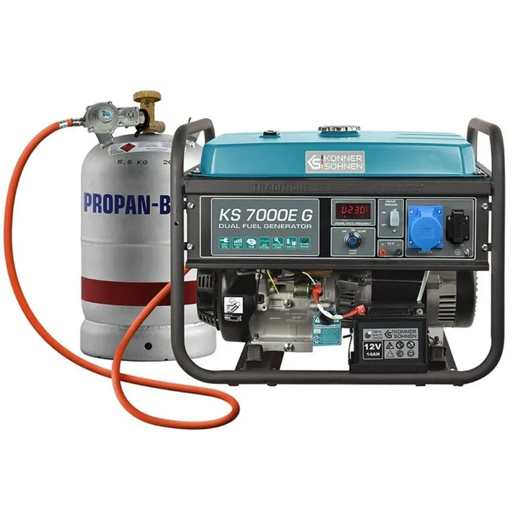 GERADOR GPL/GASOLINA 5,5KW KS 7000E G KONNER-SOHNEN GERADOR GPL/GASOLINA 5,5KW KS 7000E G KONNER-SOHNEN