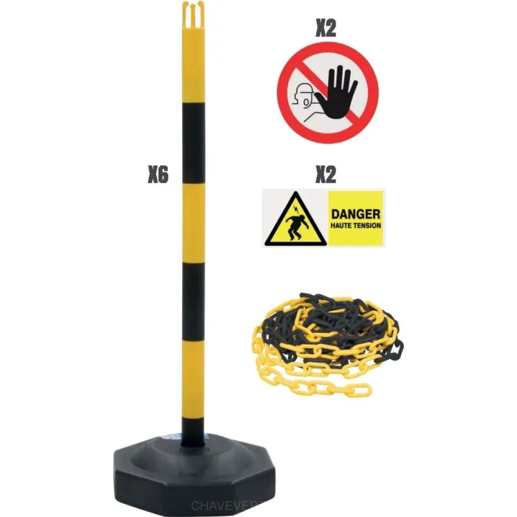 KIT BALIZAGEM ZONA TRABALHO 25M 850MM KIT BALIZAGEM ZONA TRABALHO 25M 850MM