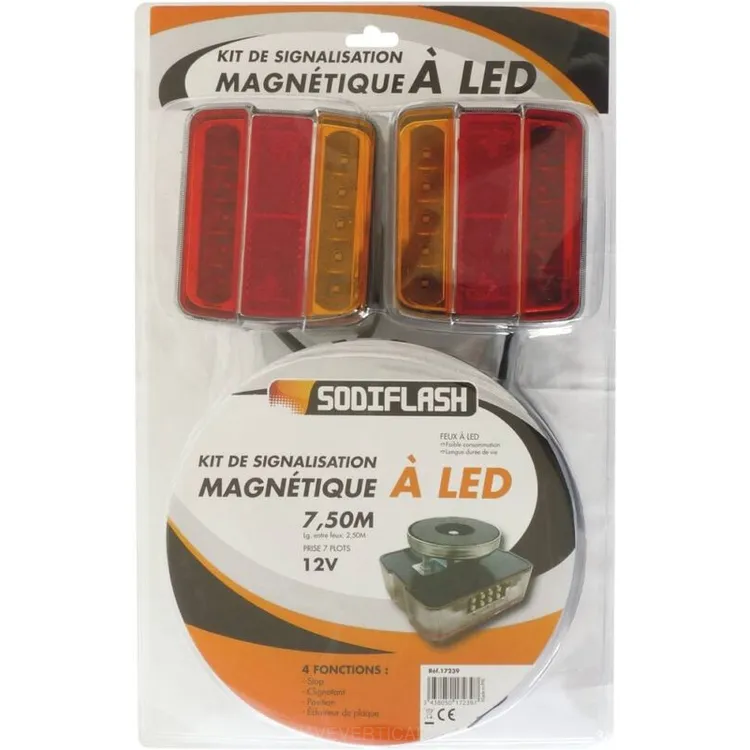 KIT SINALIZACAO TRASEIRA LED 12V 7,5M SODIFLASH