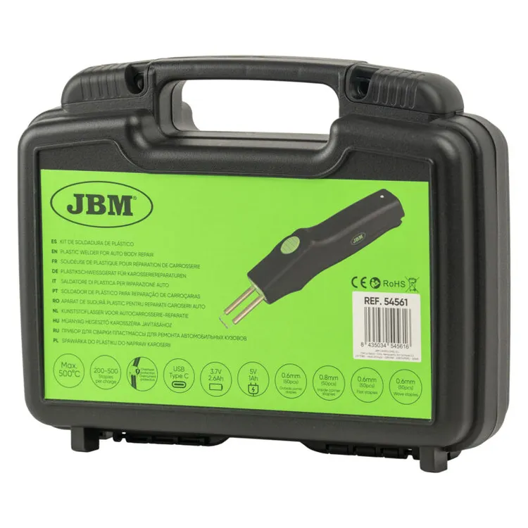 KIT SOLDADURA PLÁSTICOS PORTÁTIL JBM
