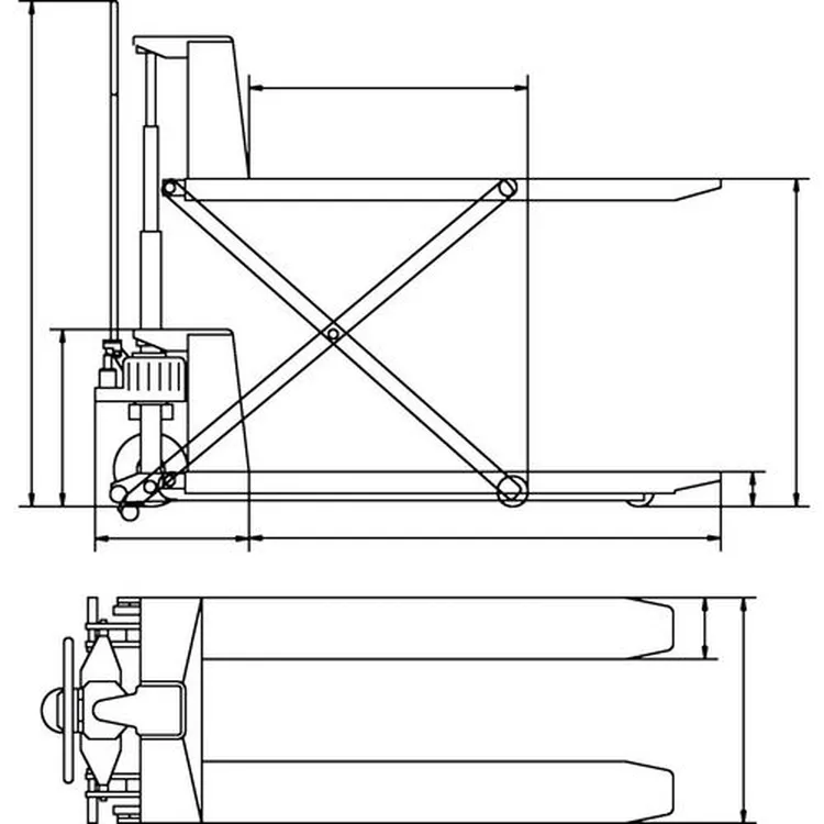 PORTA PALETES TESOURA PHH 1001W UNICRAFT