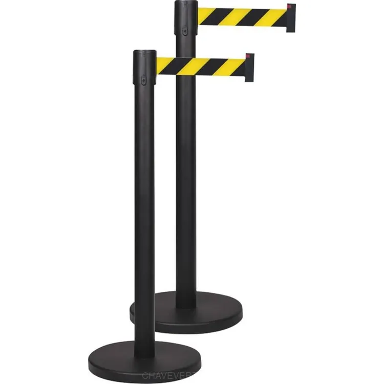 POSTE ENROLADOR FITA 2.3M 48MM PRETO
