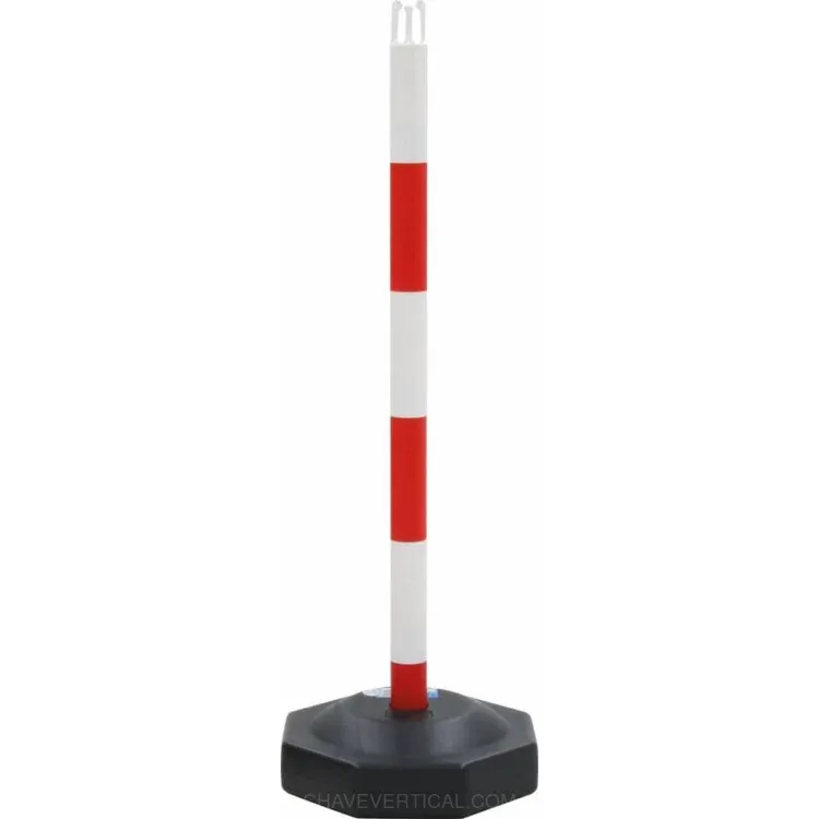 POSTE SINALIZAÇÃO PVC 850MM VERMELHO/BRANCO VINMER