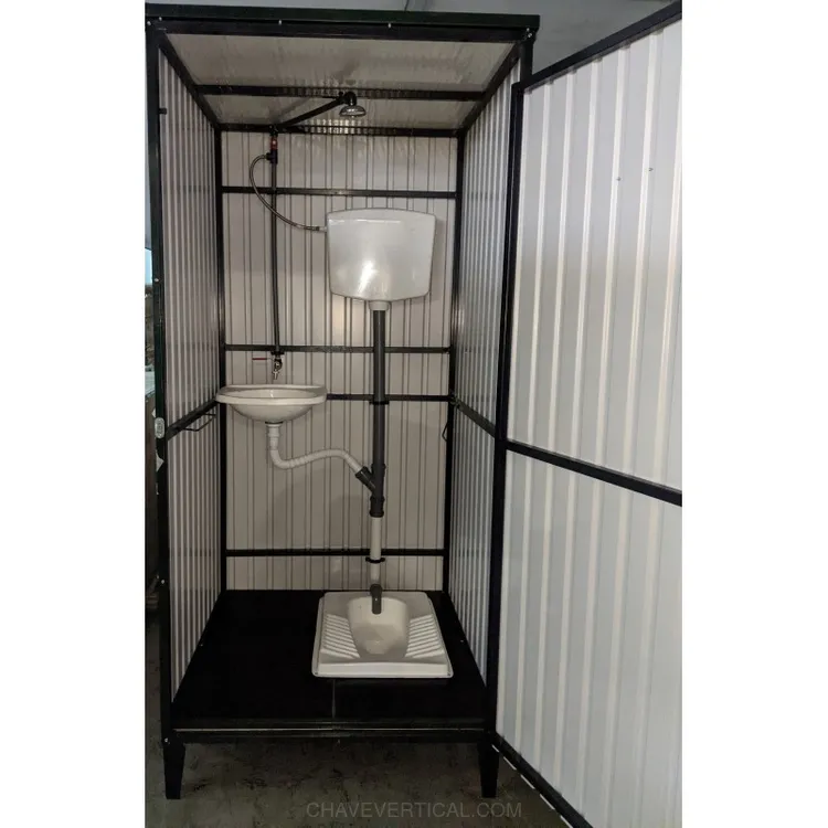 WC Metálico Lacado IMX 1m2 Sanita Turca