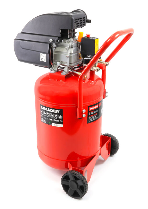 Compressor de Ar Vertical MADER 50L 2HP 8 Bar Compressor de Ar Vertical MADER 50L 2HP 8 Bar
