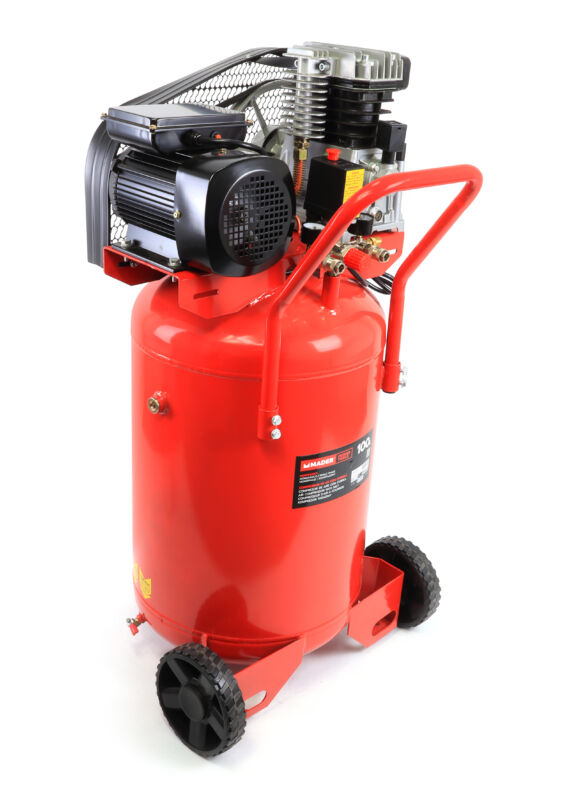 Compressor de Ar Vertical MADER 100L 2kW 3HP 10Bar 305L/min Compressor de Ar Vertical MADER 100L 2kW 3HP 10Bar 305L/min