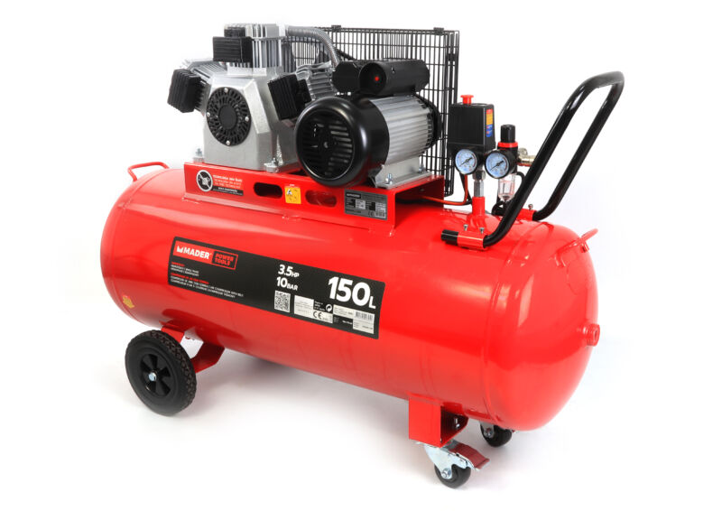 Compressor de Ar 150L MADER 2.6kW 10 Bar 400 L/min