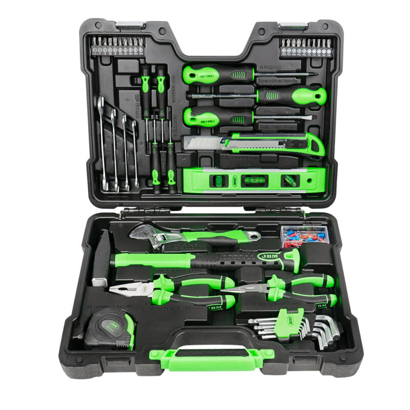 Mala de Ferramentas 77 Peças Zincada JBM Cr-V 385x300x90mm