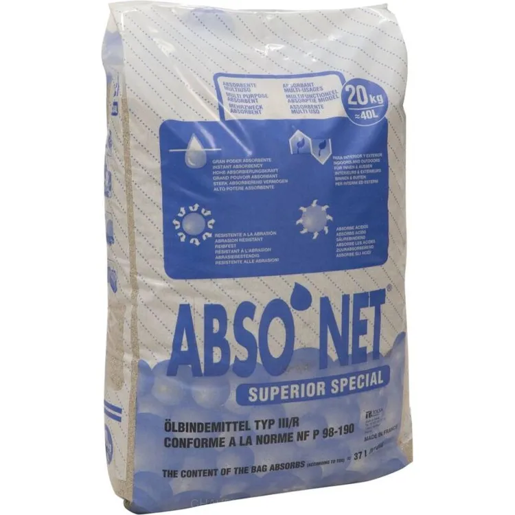 Absorvente Mineral Sepiolite Calcinada 40L 20kg