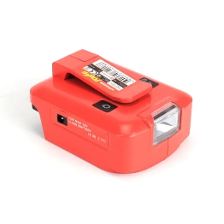 ADAPTADOR COM LANTERNA USB 18V MADER