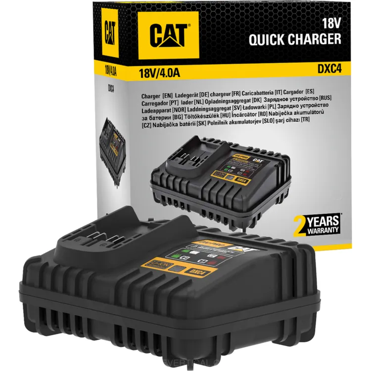 Carregador Rápido CAT DXC4 18V 4A 95W