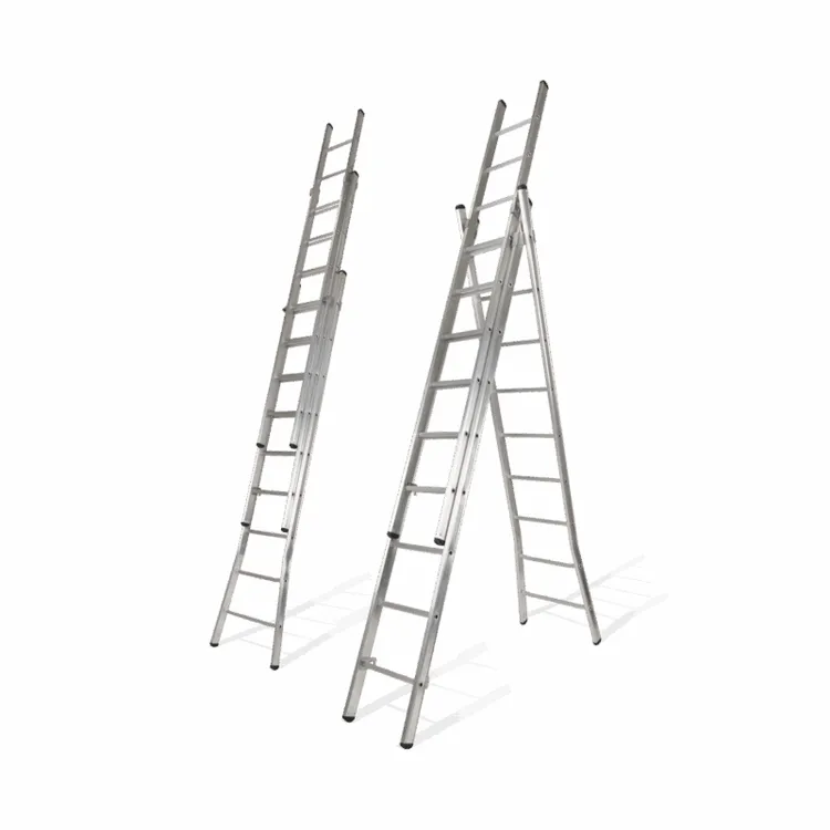 Escada Tripla VITO ETR25 3x8 Degraus 2.25m 6.03m