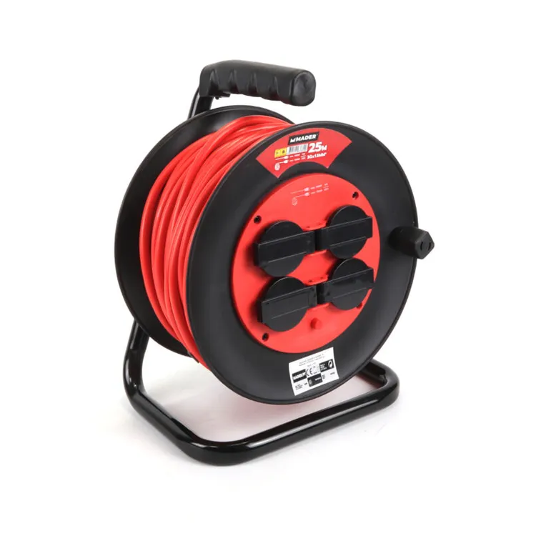 Extensão Enrolador Plástico Mader 25m 3G1.5mm² IP44