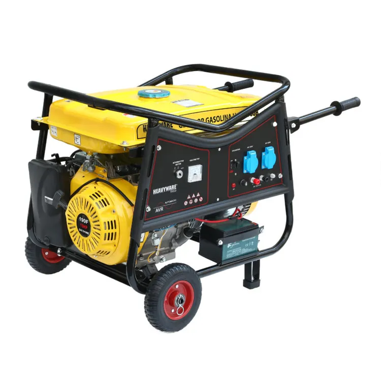 Gerador a Gasolina com Rodas HEAVYWARE HGG7000B 6.5kW 15HP 230V