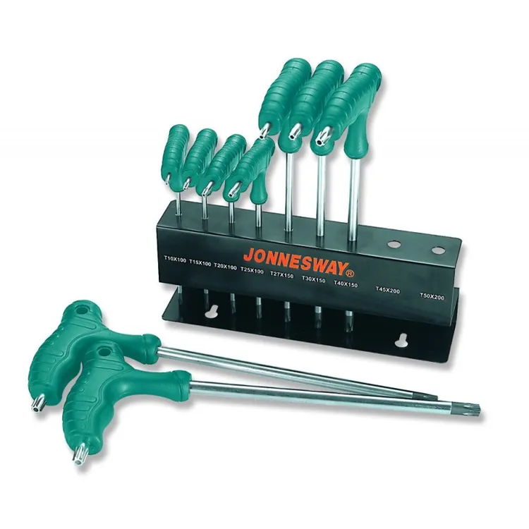 Jogo de 9 Chaves Torx Tamperproof JONNESWAY T10-T50