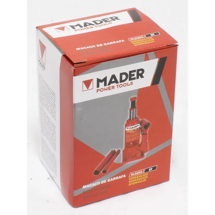 Macaco Garrafa Hidráulico MADER DL0202 2 Ton 181-345mm