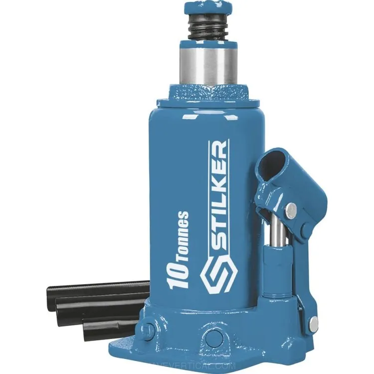 Macaco Hidráulico Garrafa STILKER 52875 10T 195-375mm Macaco Hidráulico Garrafa STILKER 52875 10T 195-375mm