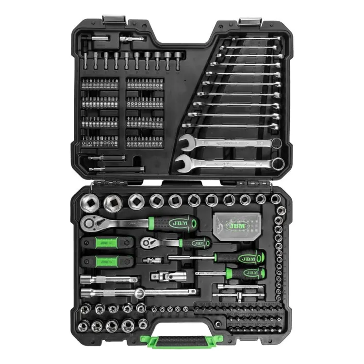 Mala de Ferramentas 232 Peças Hexagonal JBM 232 Peças Aço CrV/S2