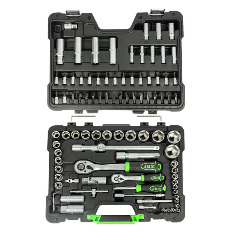 Mala de Ferramentas 94 Peças Sextavadas Zincada JBM 1/4" 1/2"