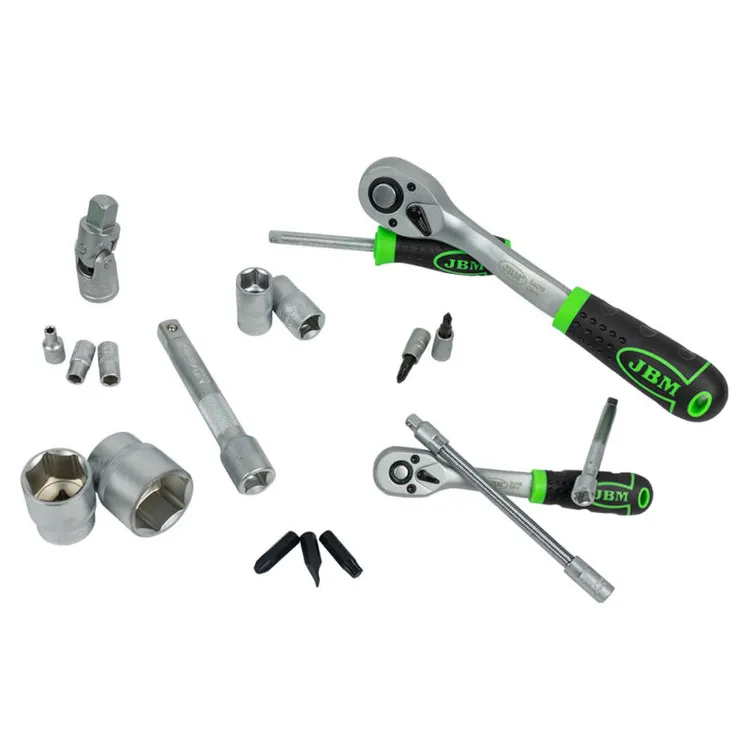 Mala de Ferramentas 94 Peças Sextavadas Zincada JBM 1/4" 1/2"