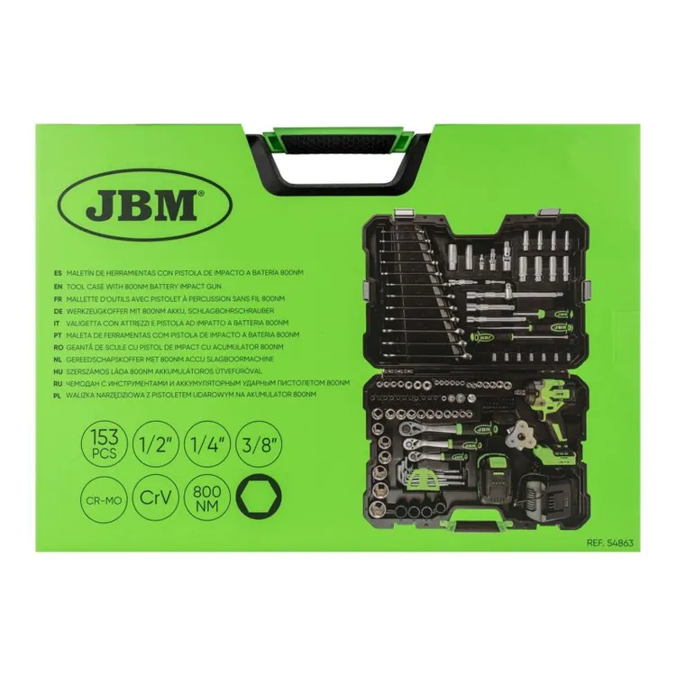 MALA FERRAMENTAS CHAVE IMPACTO BATERIA JBM