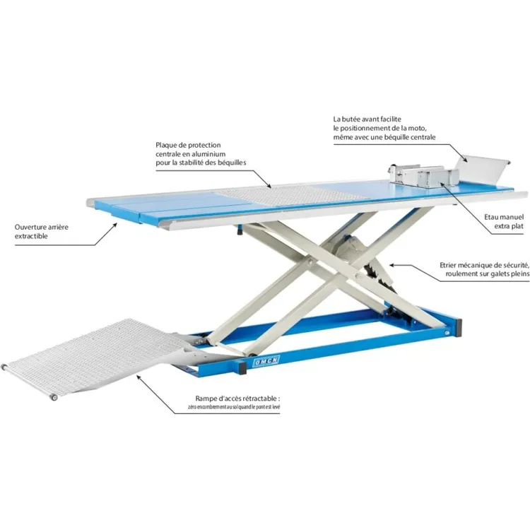 Mesa Elevatória Hidráulica Fixa OMCN 500kg 150-1080mm Mesa Elevatória Hidráulica Fixa OMCN 500kg 150-1080mm