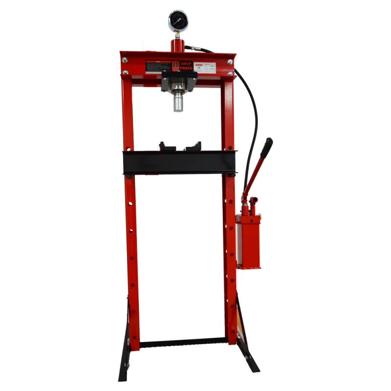 Prensa Hidráulica de 20 Toneladas TOOLHUB Manual com Manómetro