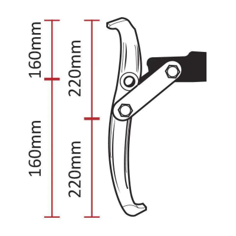 EXTRACTOR DE 3 GARRAS 70-150MM JBM