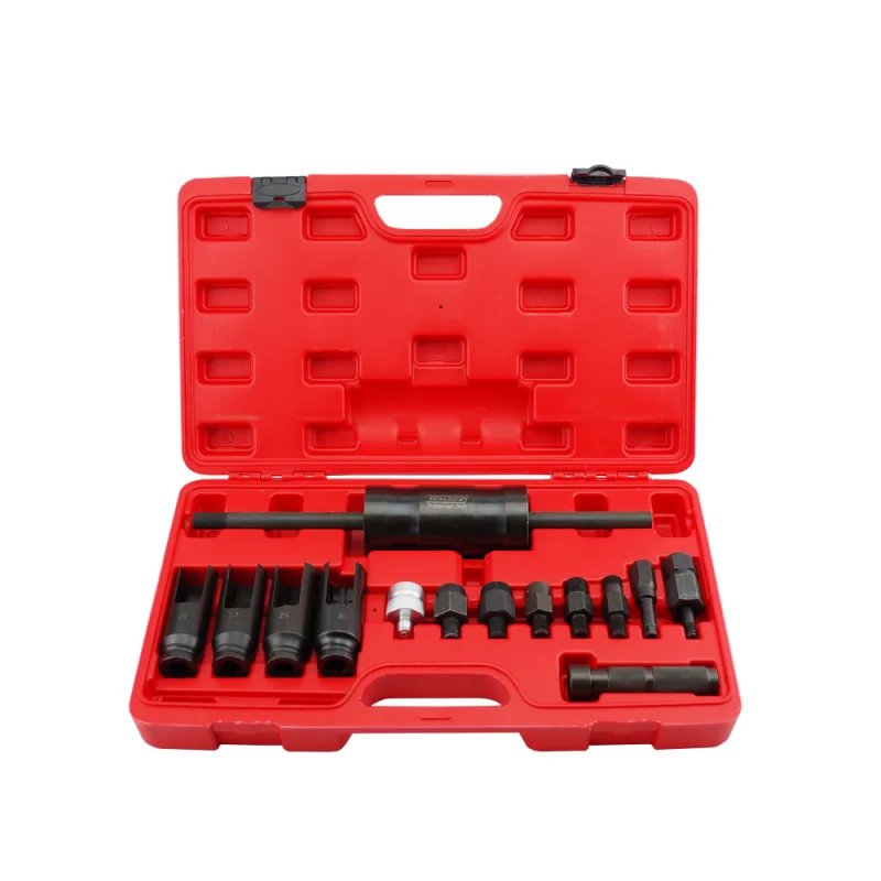 Kit de extração para injetores Diesel TOOLHUB 14 peças Kit de extração para injetores Diesel TOOLHUB 14 peças