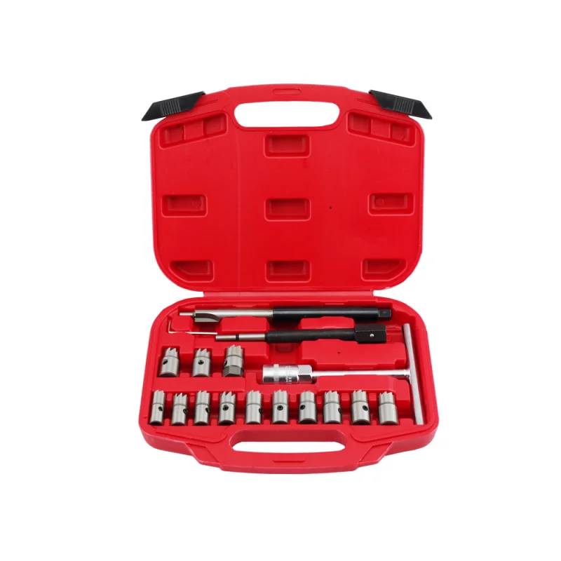 KIT LIMPEZA ASSENTOS INJETORES DIESEL 17 PEÇAS TOOLHUB