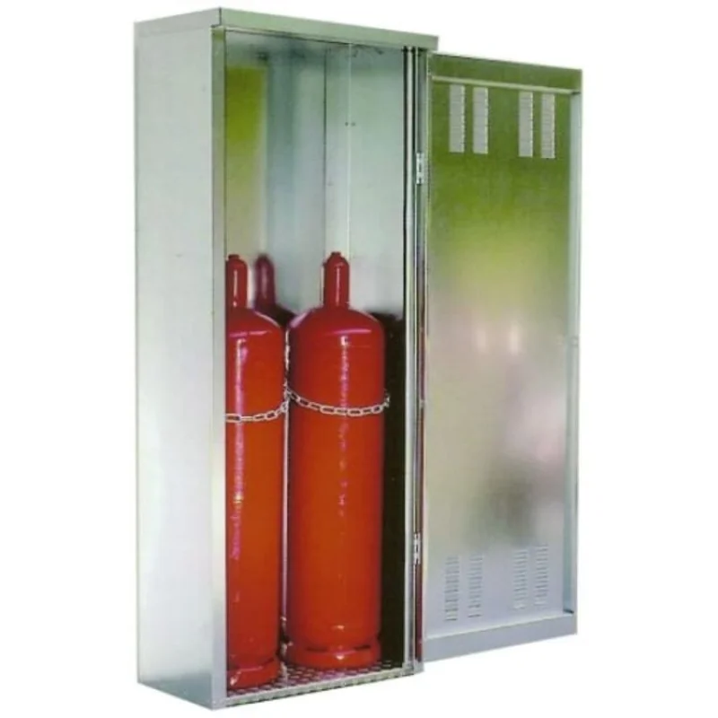 Armário para Garrafas de Soldar ND Galvanizado 800x400x2000mm Armário para Garrafas de Soldar ND Galvanizado 800x400x2000mm