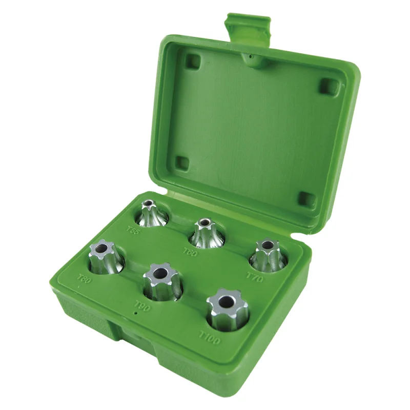 Caixa de Pontas Torx Interior JBM 1/2" 6 Peças