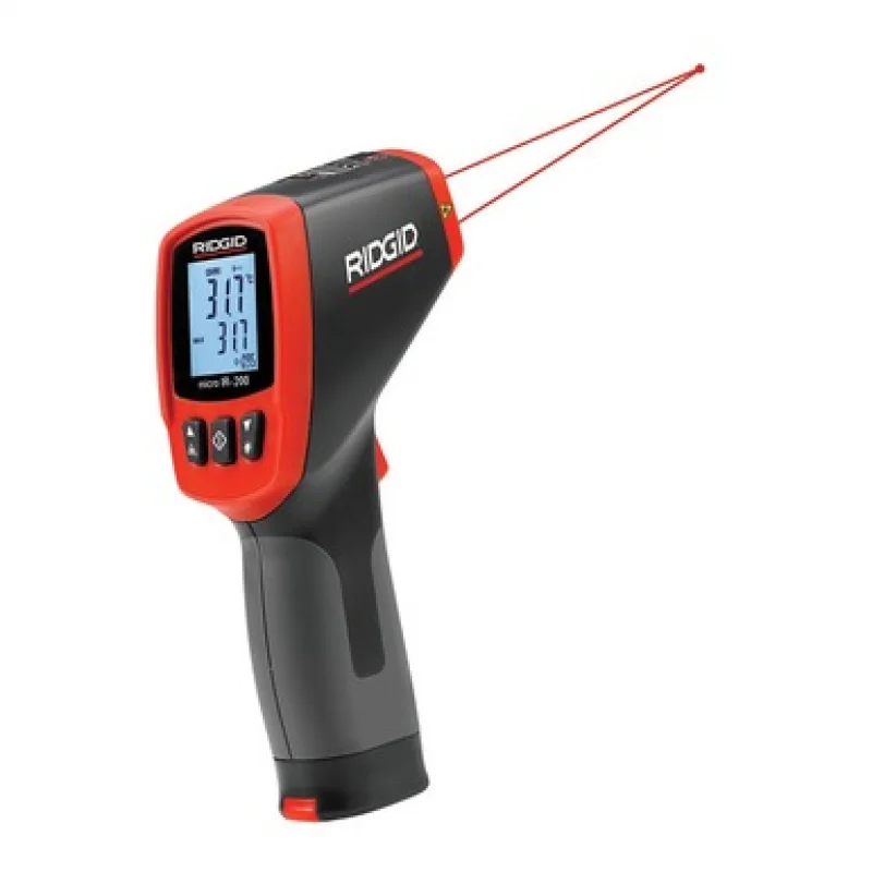 Termómetro de Infravermelhos RIDGID Micro IR-200 com Duplo Laser Classe II Termómetro de Infravermelhos RIDGID Micro IR-200 com Duplo Laser Classe II
