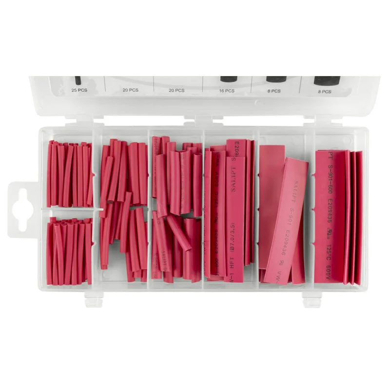 CAIXA DE TUBOS TERMO-RETRÁTIL VERMELHO JBM