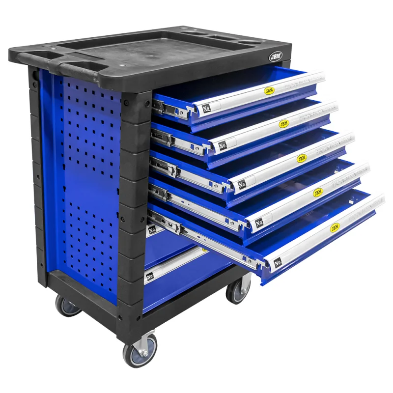 CARRINHO DE FERRAMENTA 7 GAVETAS AZUL VAZIO JBM CARRINHO DE FERRAMENTA 7 GAVETAS AZUL VAZIO JBM