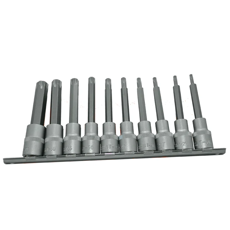 JOGO DE PONTAS TORX 1/2” 10 PÇS T20 - T70 TOOLHUB