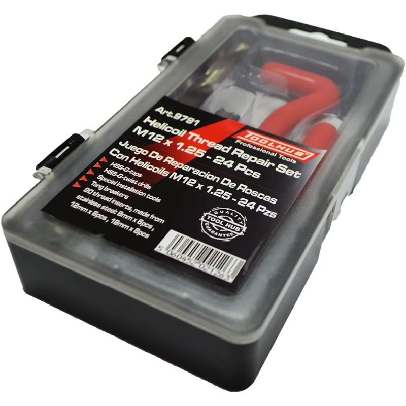 Kit de Reparação de Rosca Helicoides Toolhub M12 x 1.25 para Velas